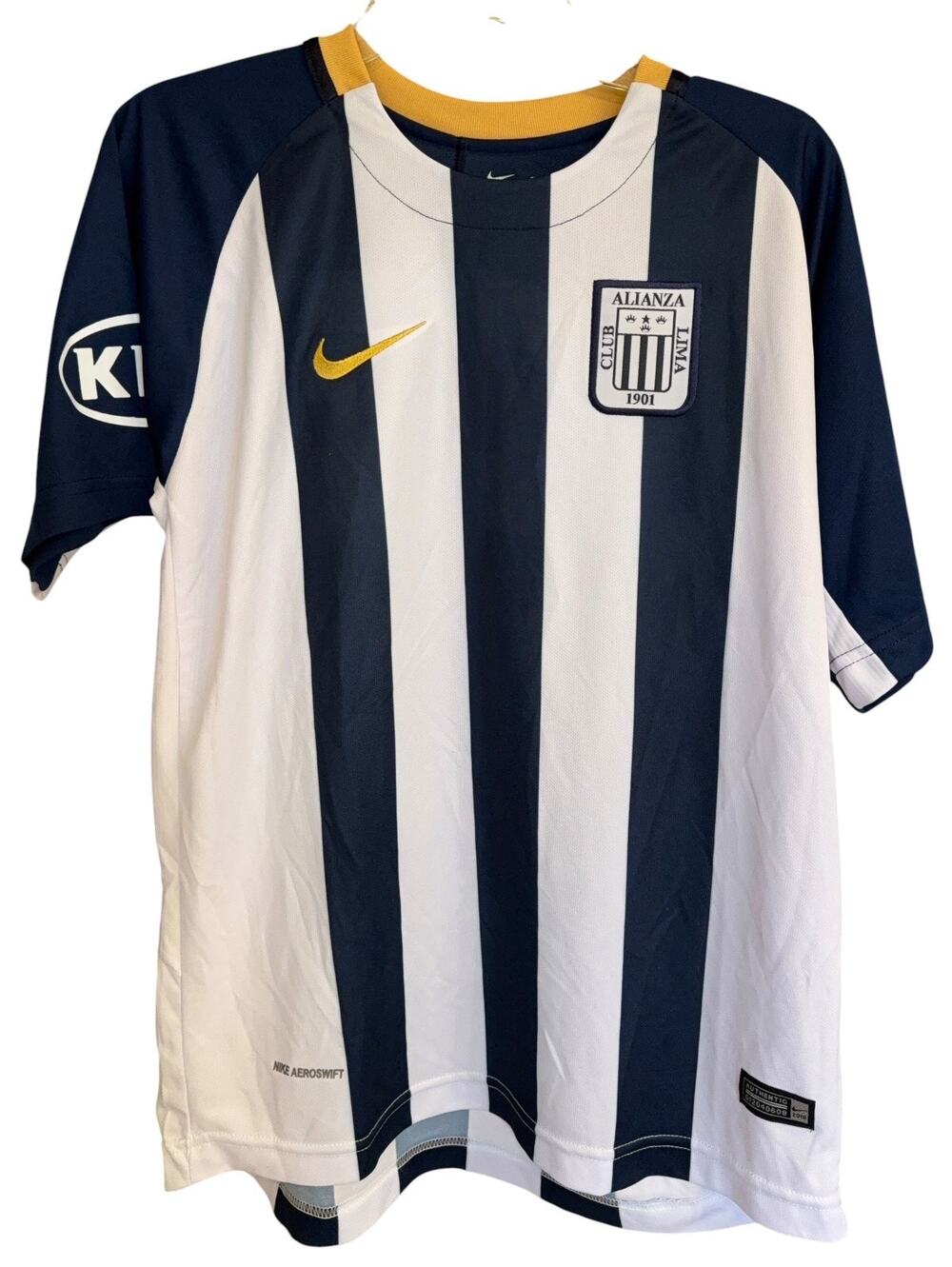 2018 Nike Alianza Lima Authentic Aeroswift Jersey #10 Mens M Peru Soccer
